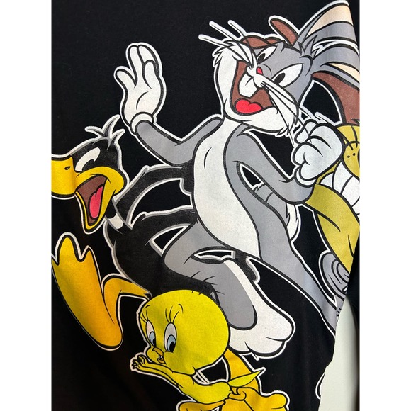 Looney Tunes Graphic Long Sleeve Tee Size XL 100% Cotton - Picture 3 of 9